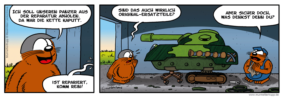 Murmeltiertrupp Comicstrip - Original-Ersatzteile