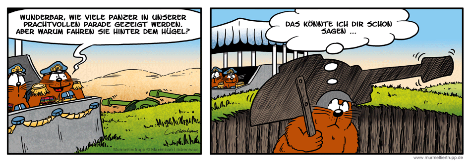 Murmeltiertrupp Comicstrip - Parade