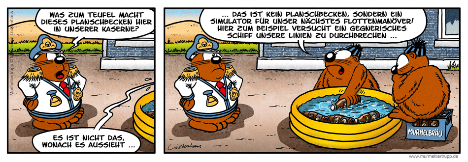 Murmeltiertrupp Comicstrip - Planschbecken