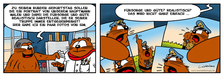Murmeltiertrupp Comicstrip - Portrait