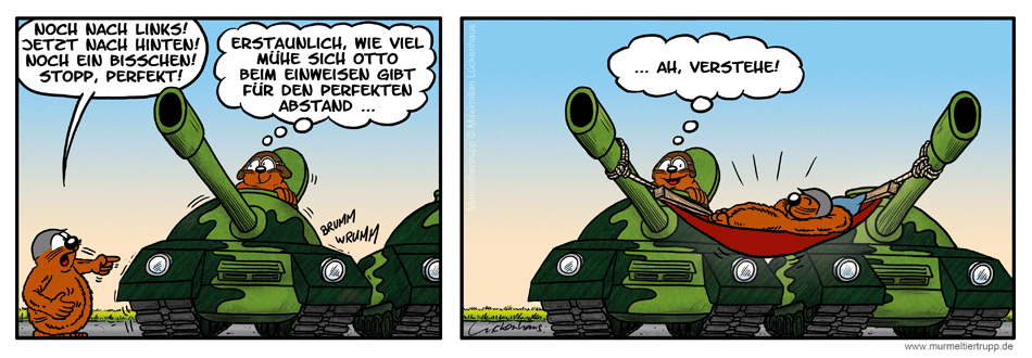 Murmeltiertrupp Comicstrip - Präzision