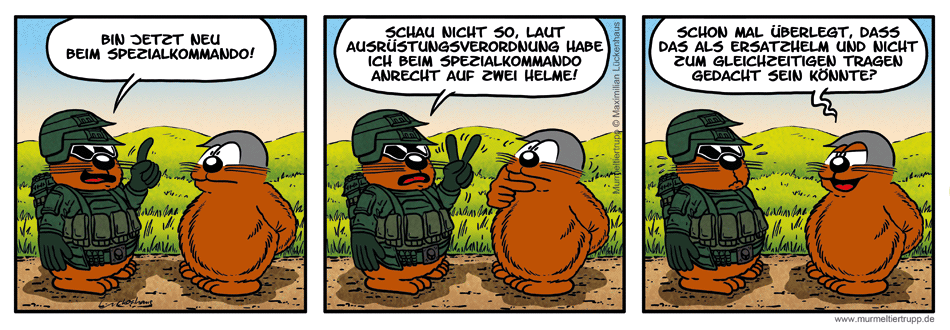 Murmeltiertrupp Comicstrip - Proporz