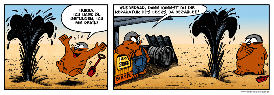 Murmeltiertrupp Comicstrip - Quelle