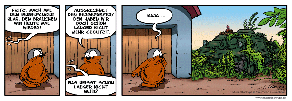 Murmeltiertrupp Comicstrip - Renaturierung