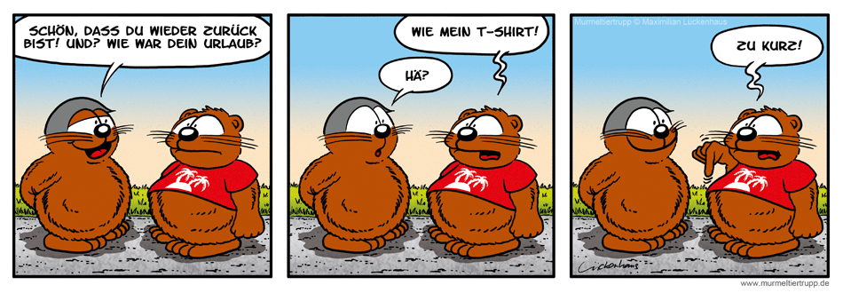 Murmeltiertrupp Comicstrip - Rückkehr
