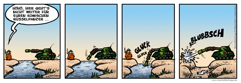Murmeltiertrupp Comicstrip - Splash
