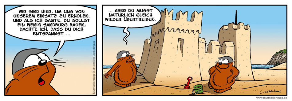 Murmeltiertrupp Comicstrip - Sandburg
