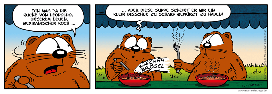 Murmeltiertrupp Comicstrip - scharf