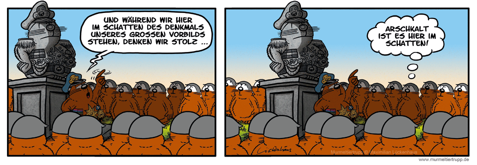Murmeltiertrupp Comicstrip - schattig