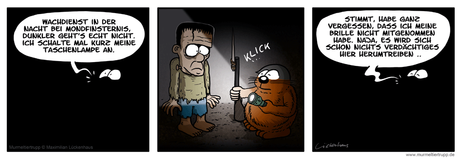 Murmeltiertrupp Comicstrip - Schlechte Sicht