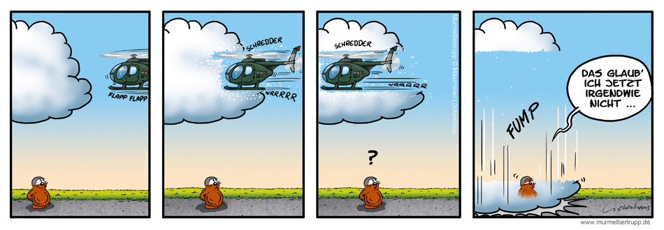 Murmeltiertrupp Comicstrip - Schnittkante