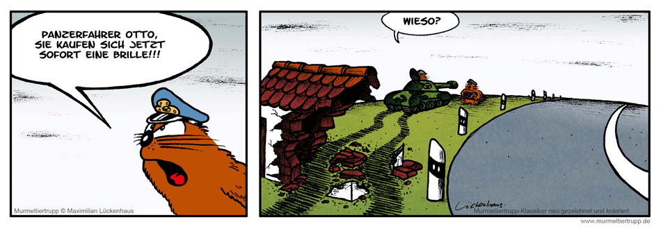 Murmeltiertrupp Comicstrip - Sichtprobleme