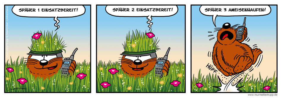 Murmeltiertrupp Comicstrip - Späher