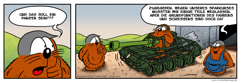 Murmeltiertrupp Comicstrip - Sparkurs