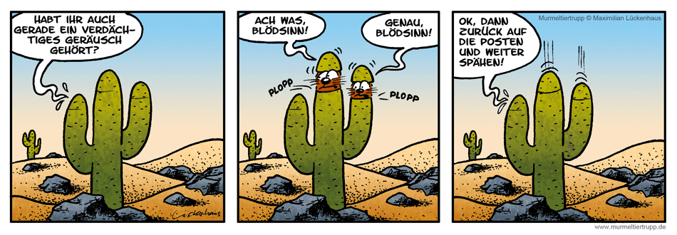 Murmeltiertrupp Comicstrip - Spionage