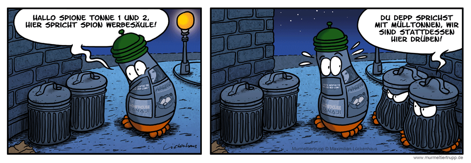 Murmeltiertrupp Comicstrip - Spione