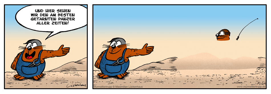 Murmeltiertrupp Comicstrip - Tarnung