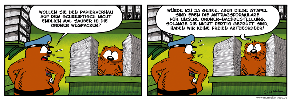 Murmeltiertrupp Comicstrip - Teufelskreis