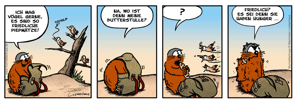 Murmeltiertrupp Comicstrip - Tschilp