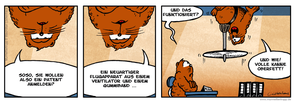 Murmeltiertrupp Comicstrip - Ventilator