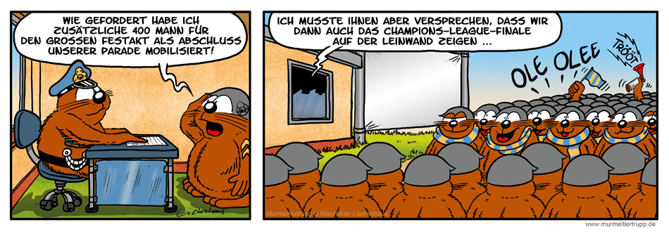 Murmeltiertrupp Comicstrip - Versprechen