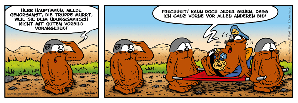 Murmeltiertrupp Comicstrip - Vorbildfunktion