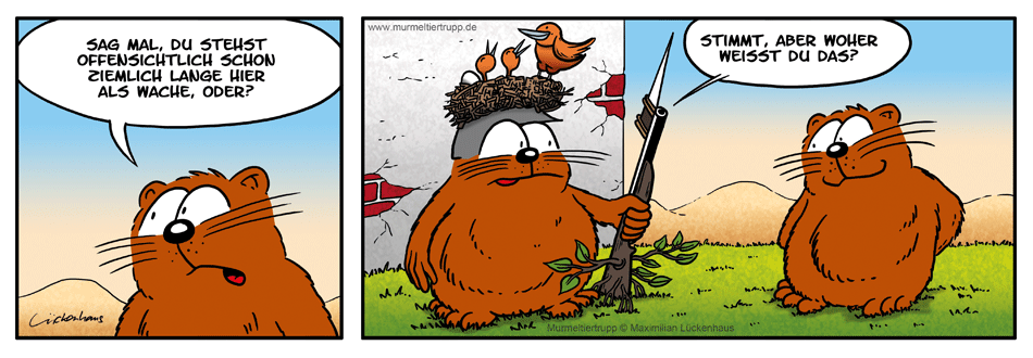 Murmeltiertrupp Comicstrip - Wachdienst