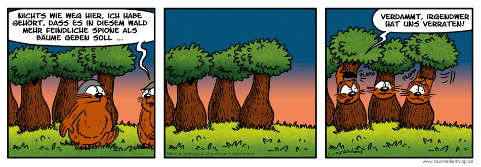 Murmeltiertrupp Comicstrip - Waldmeister