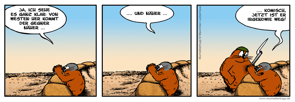 Murmeltiertrupp Comicstrip - Weitsicht