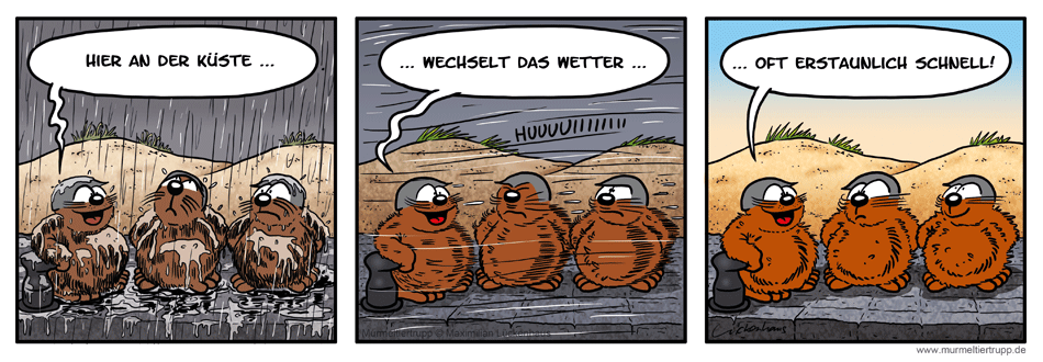 Murmeltiertrupp Comicstrip - Wetterwechsel