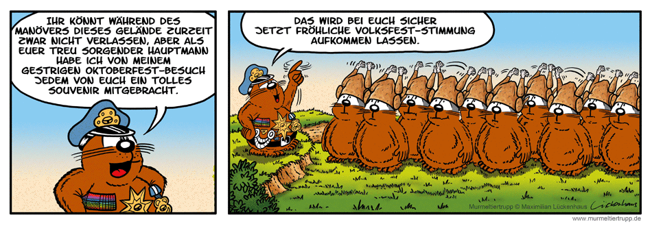 Murmeltiertrupp Comicstrip - Wiesn Souvenir
