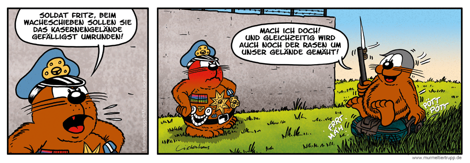 Murmeltiertrupp Comicstrip - Win-Win-Situation