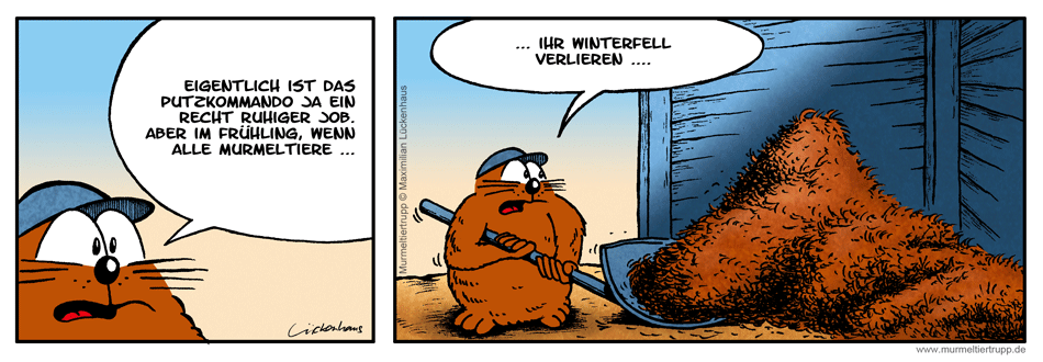 Murmeltiertrupp Comicstrip - Winterfell