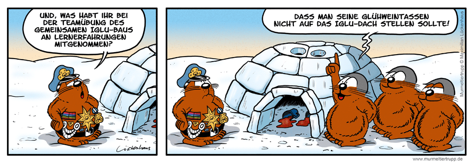 Murmeltiertrupp Comicstrip - zartschmelzend